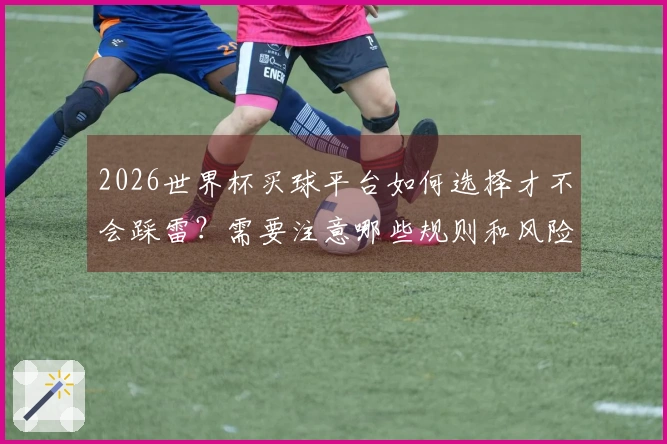 2026世界杯买球平台如何选择才不会踩雷？需要注意哪些规则和风险